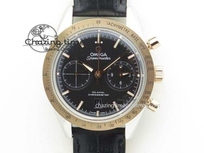 0404 Speedmaster Moonwatch in Moonshine Gold YG RMF Best Edition Green Dial on Green Leather Strap Manual Chrono EasyCare 7832